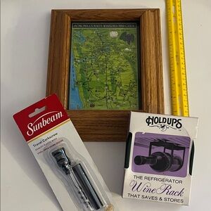 Sunbeam Wooden Picture Frame with Map